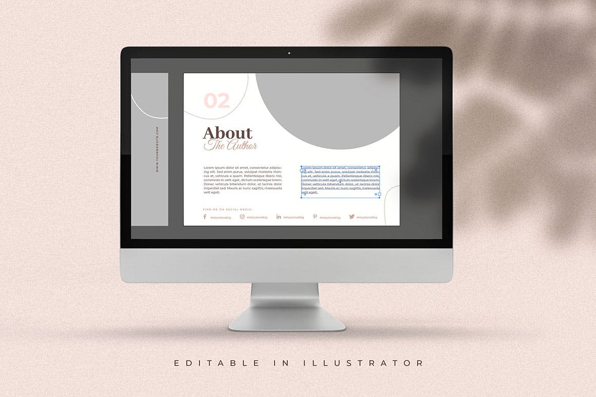 创意品牌手册VI电子书矢量素材