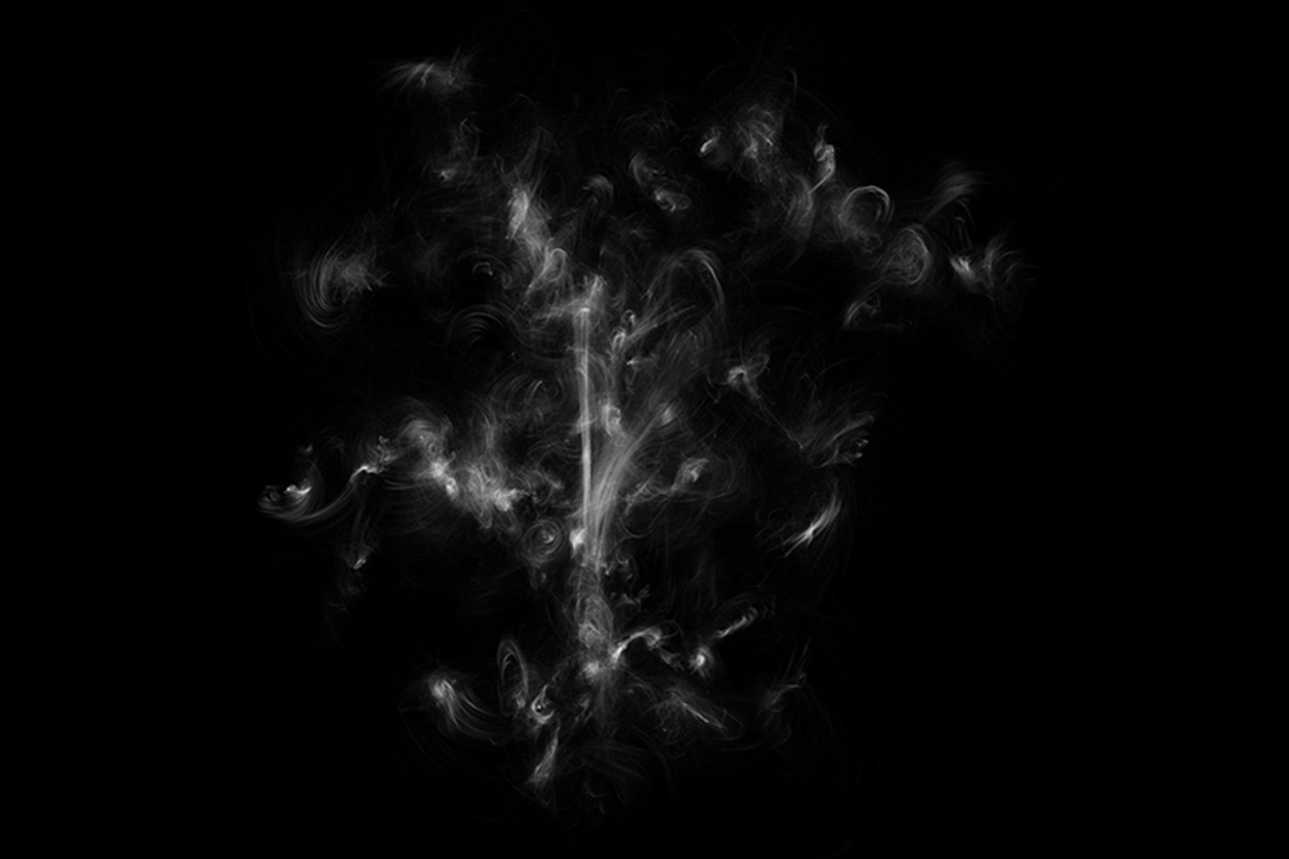 12个数字绘画PS烟雾笔刷套装素材