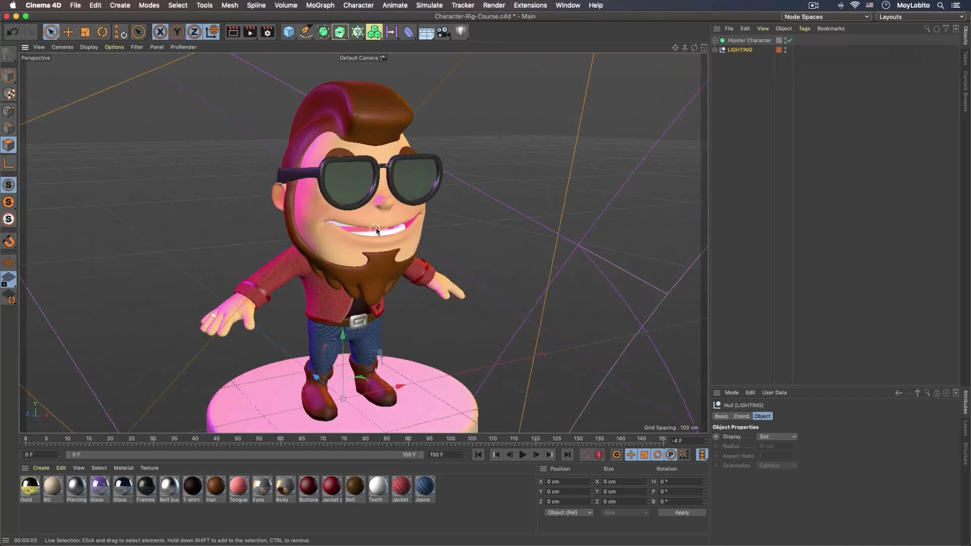 3D角色索具C4D动画制作教程-英文版