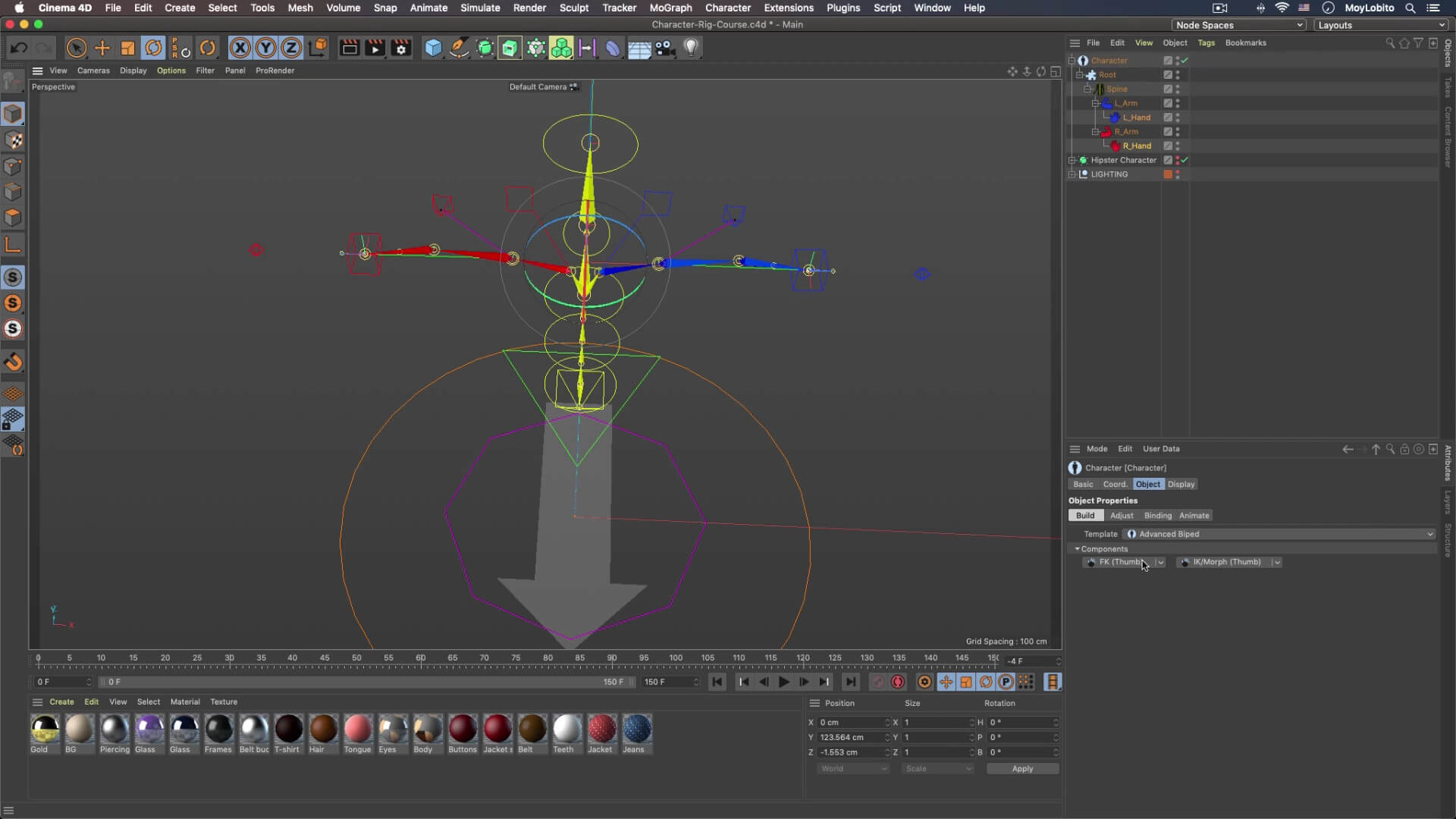 3D角色索具C4D动画制作教程-英文版