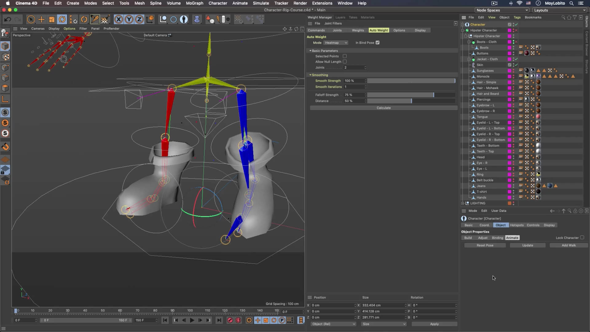3D角色索具C4D动画制作教程-英文版