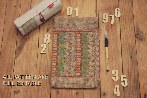 民族部落风格无缝图案EPS矢量素材包