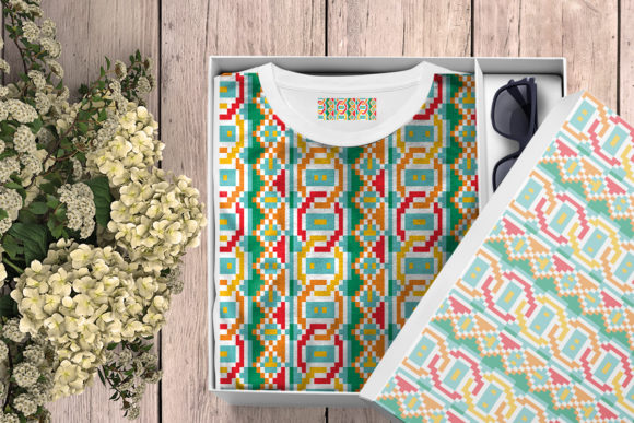 民族部落风格无缝图案EPS矢量素材包