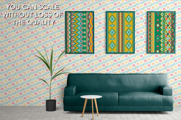 民族部落风格无缝图案EPS矢量素材包