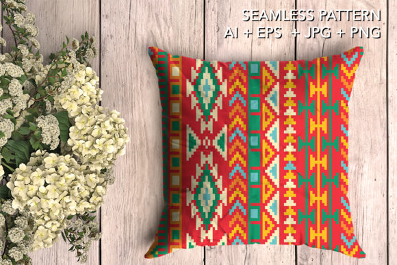 民族部落风格无缝图案EPS矢量素材包