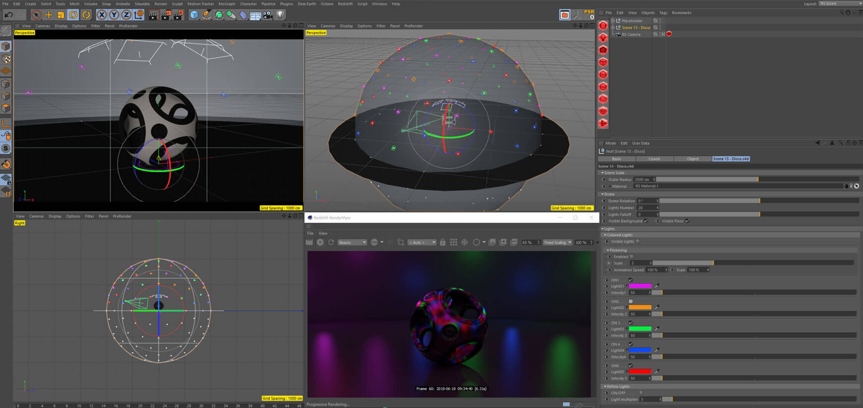 C4D Redshift 渲染器 照明场景预设