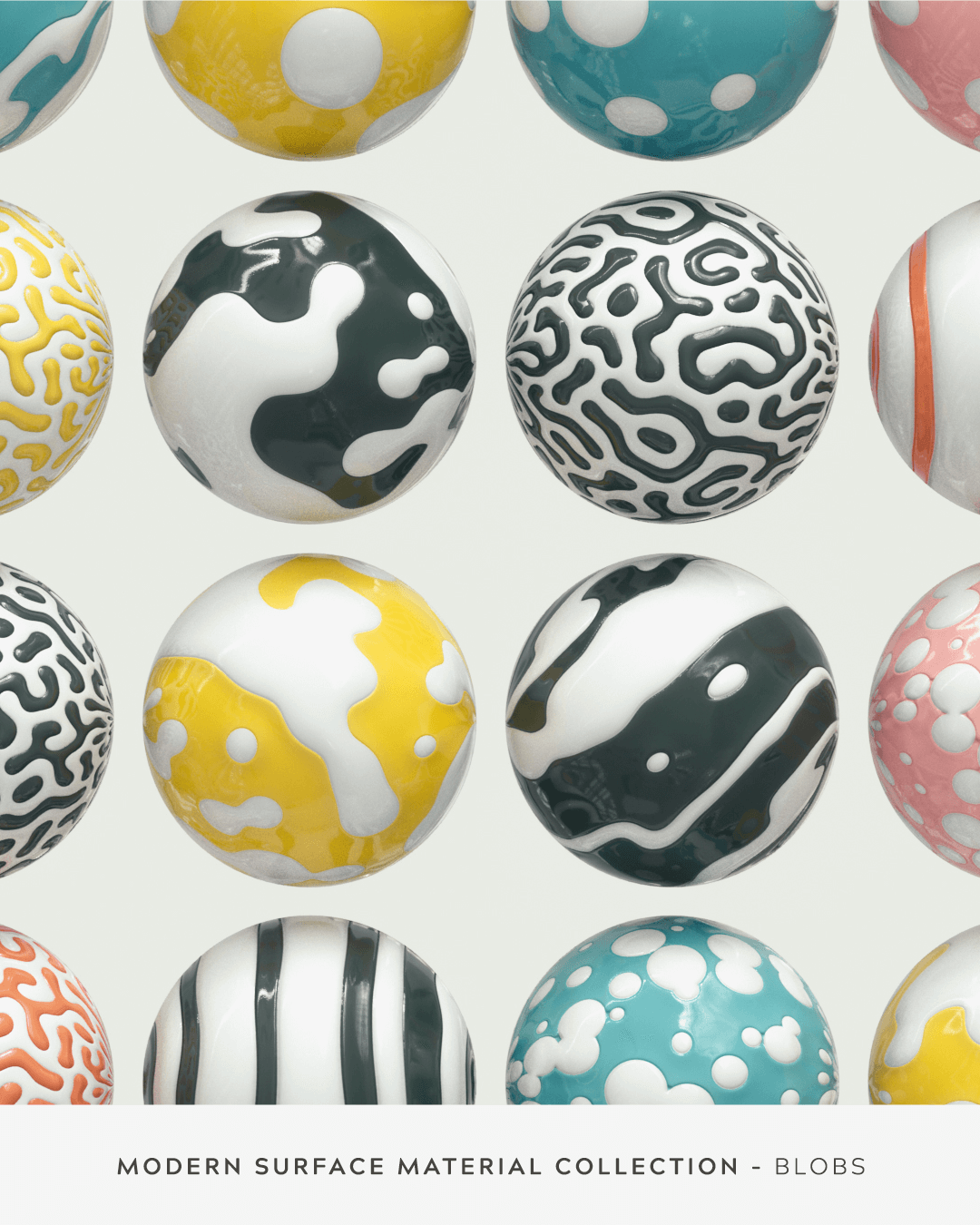 GSG C4D 现代表面材质预设素材包