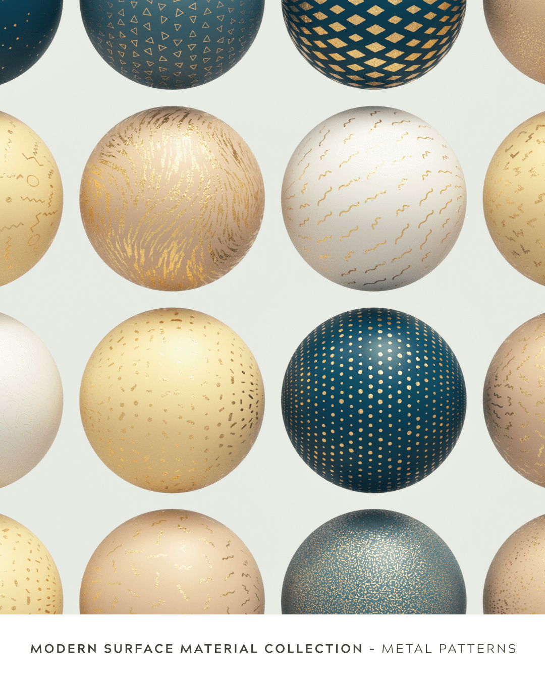 GSG C4D 现代表面材质预设素材包