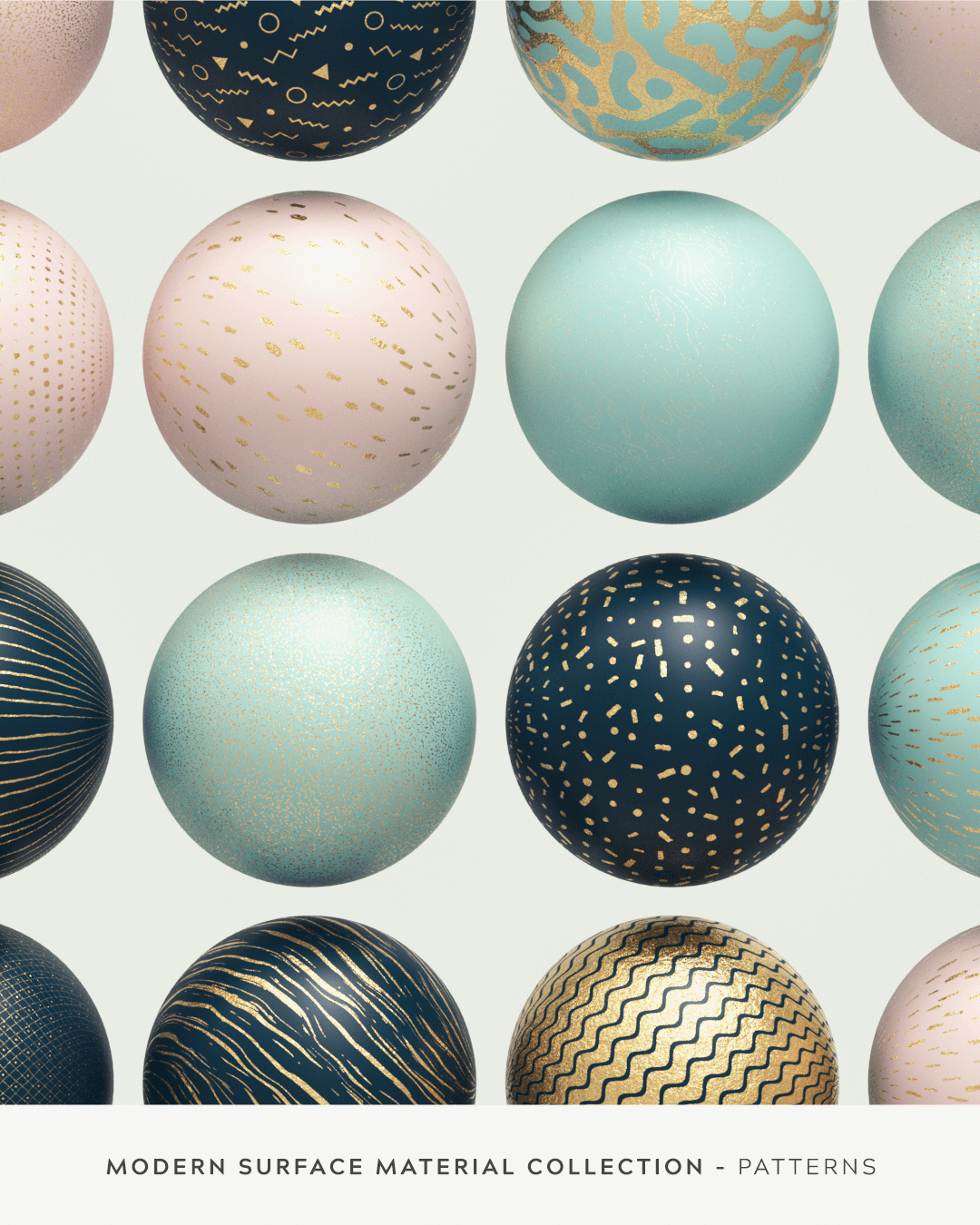 GSG C4D 现代表面材质预设素材包