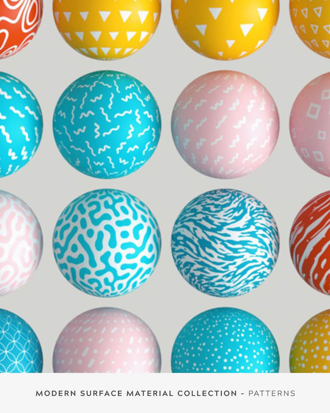 GSG C4D 现代表面材质预设素材包