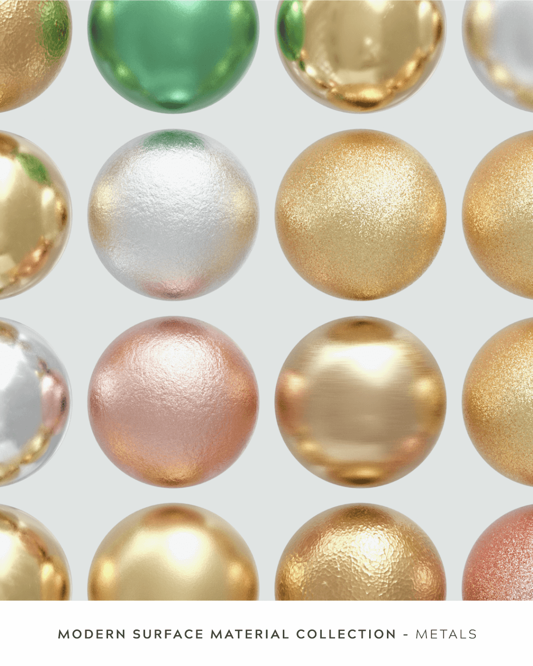 GSG C4D 现代表面材质预设素材包