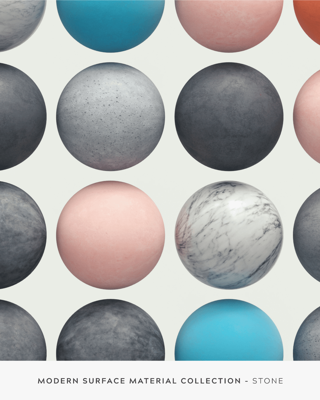 GSG C4D 现代表面材质预设素材包