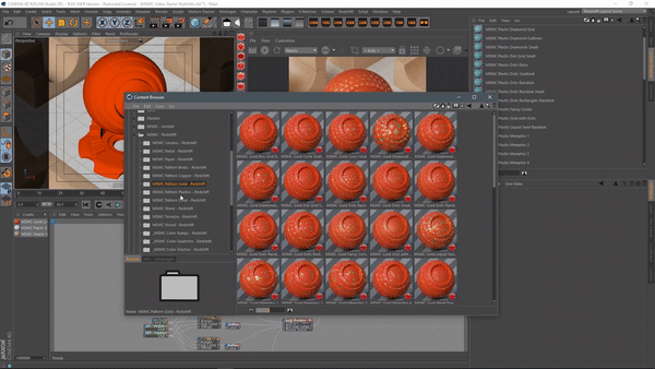 GSG C4D 现代表面材质预设素材包