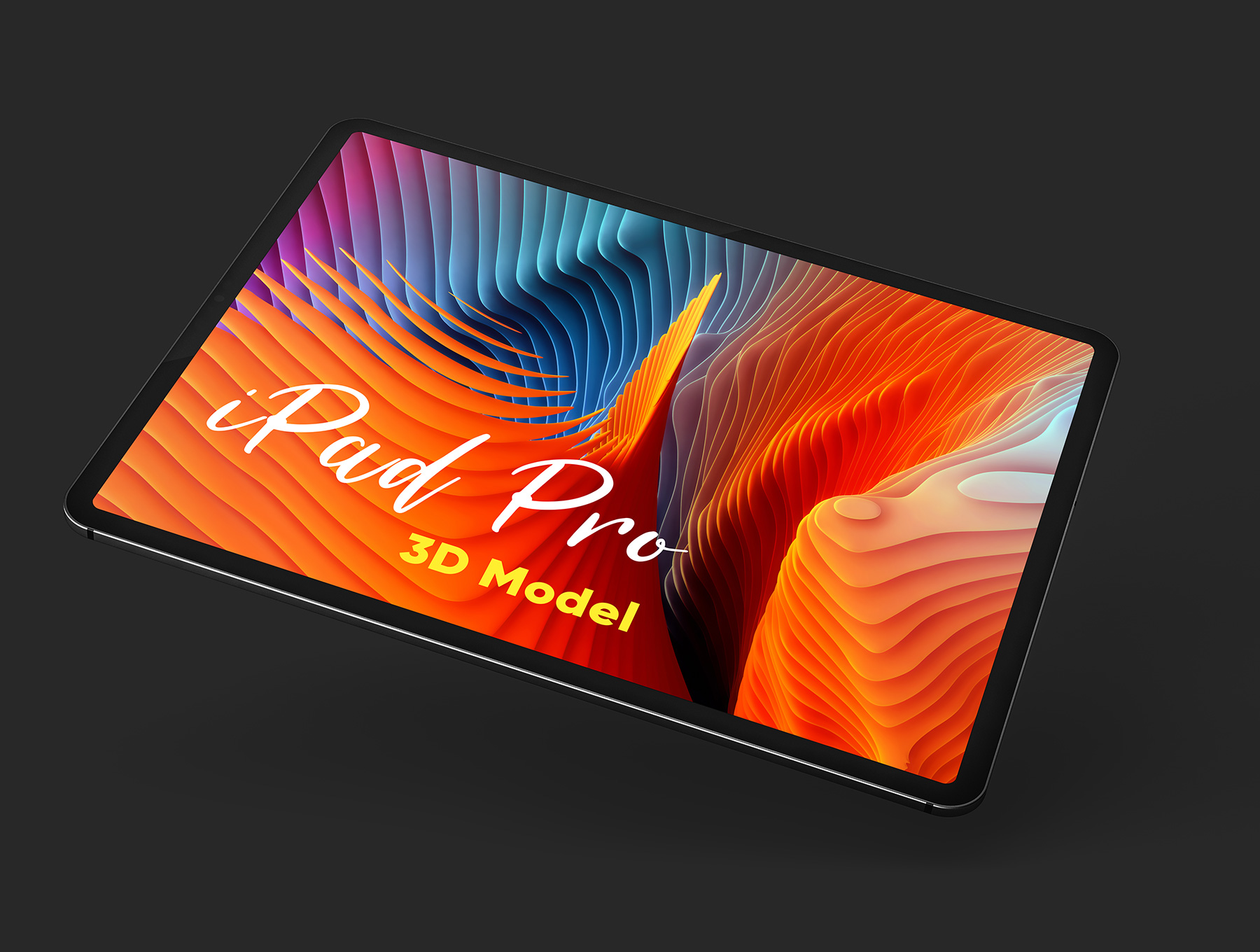 iPad Pro和Apple Pencil模型C4D素材下载