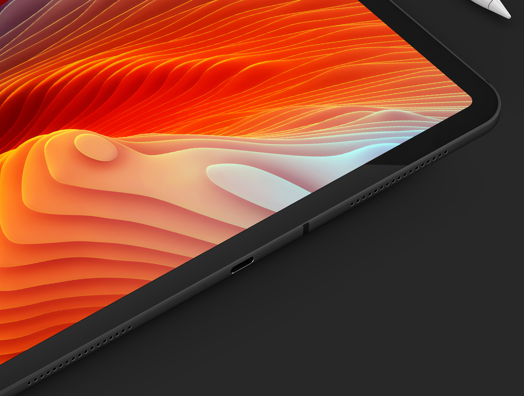 iPad Pro和Apple Pencil模型C4D素材下载