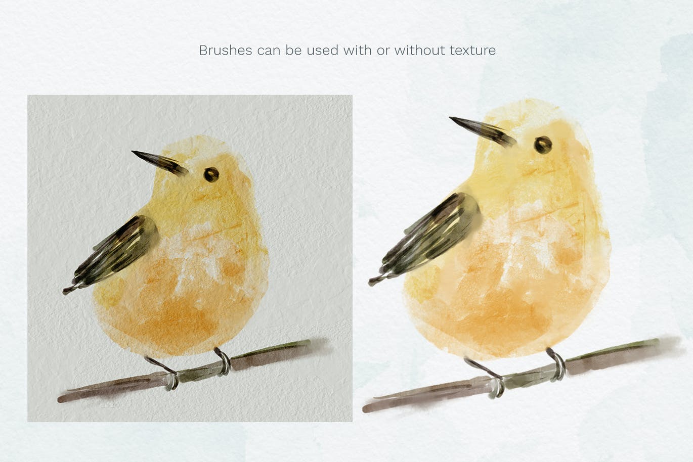 Procreate专用典牙初夏水彩小清新画笔套装for iPad