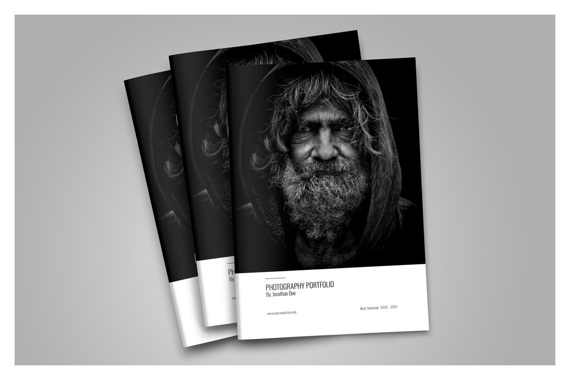 8款时尚简约摄影设计作品集/相册模板风格VI合集下载