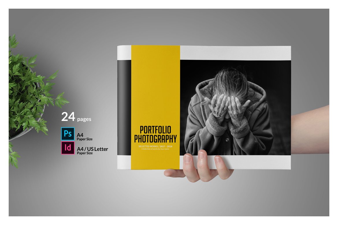 8款时尚简约摄影设计作品集/相册模板风格VI合集下载