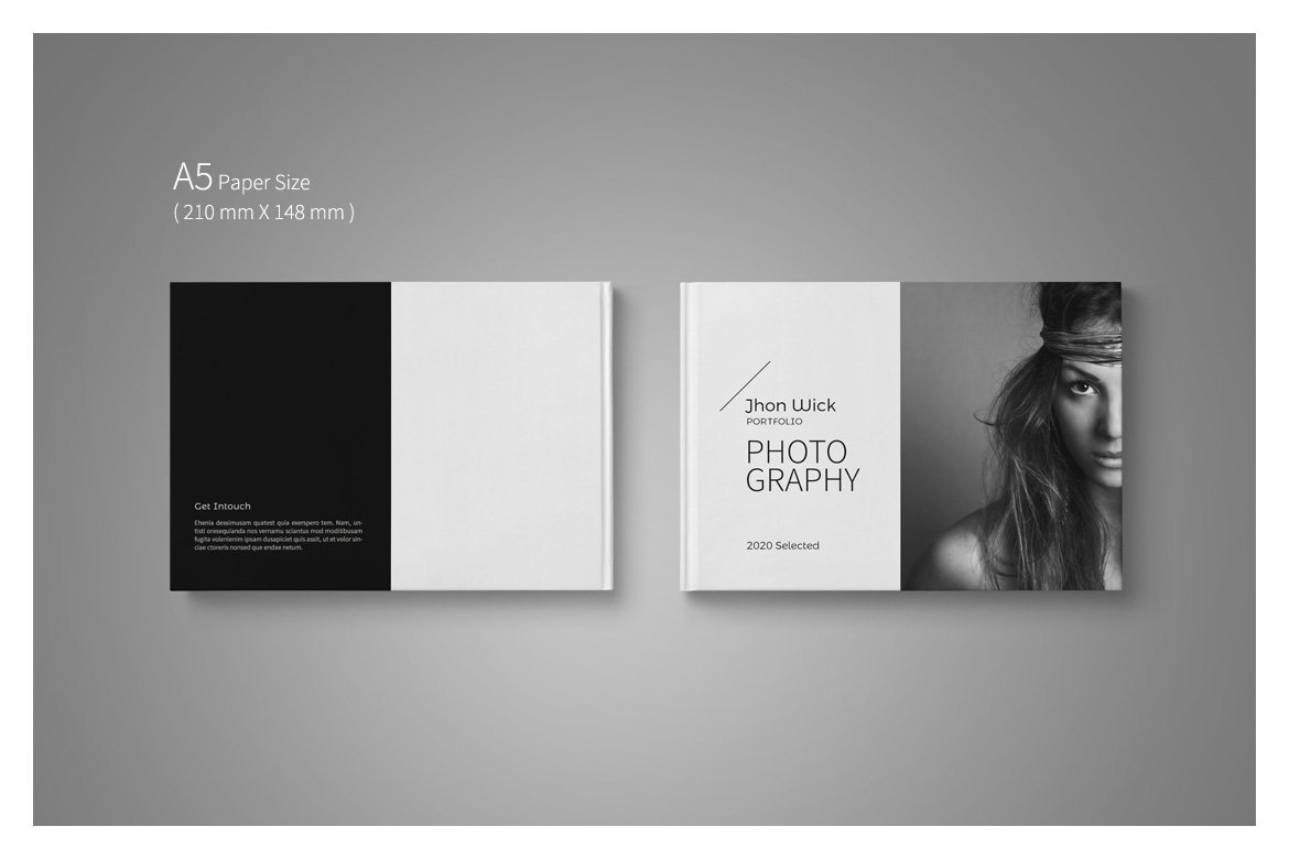 8款时尚简约摄影设计作品集/相册模板风格VI合集下载