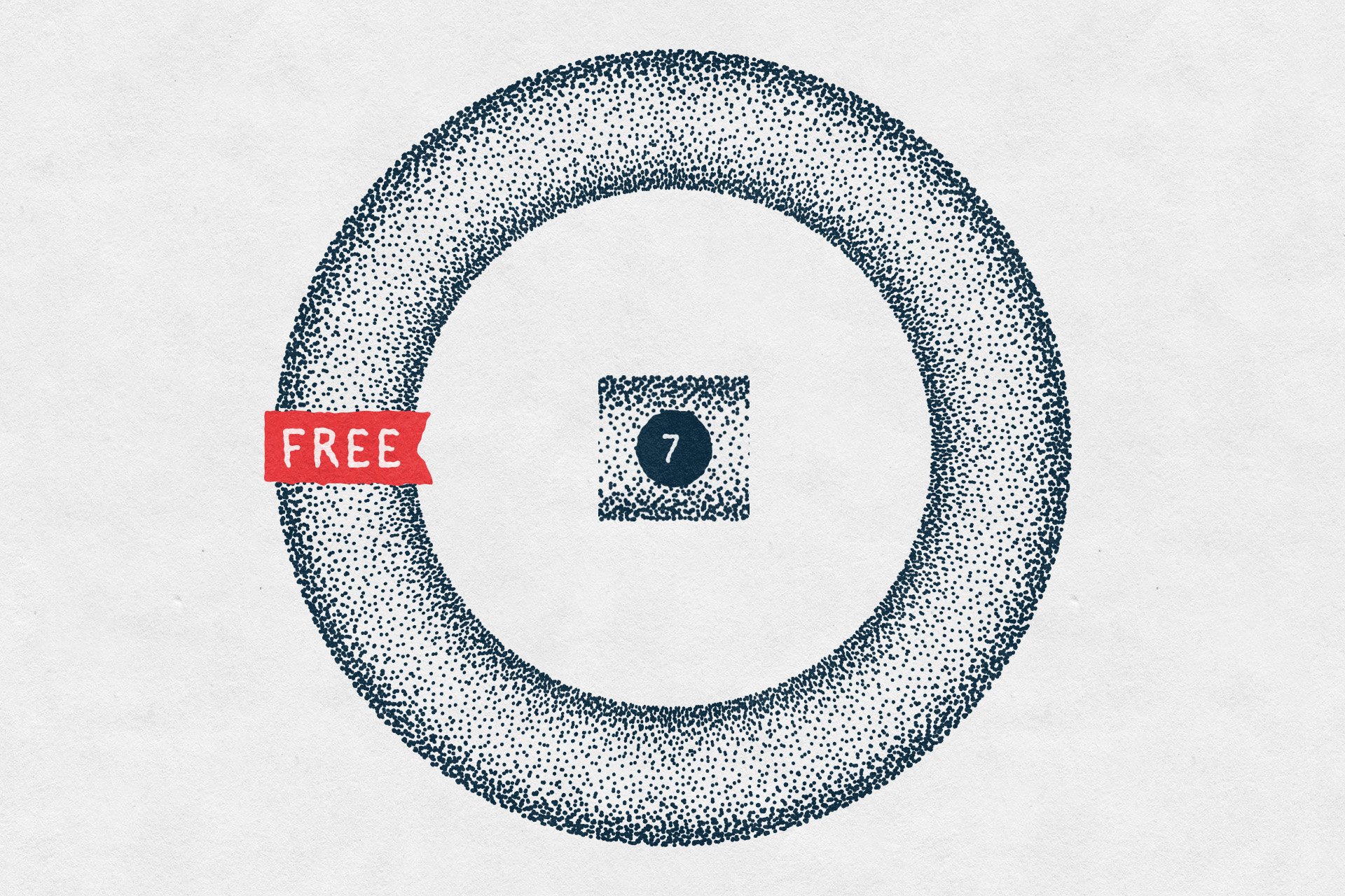 12个点画无缝AI笔刷套件