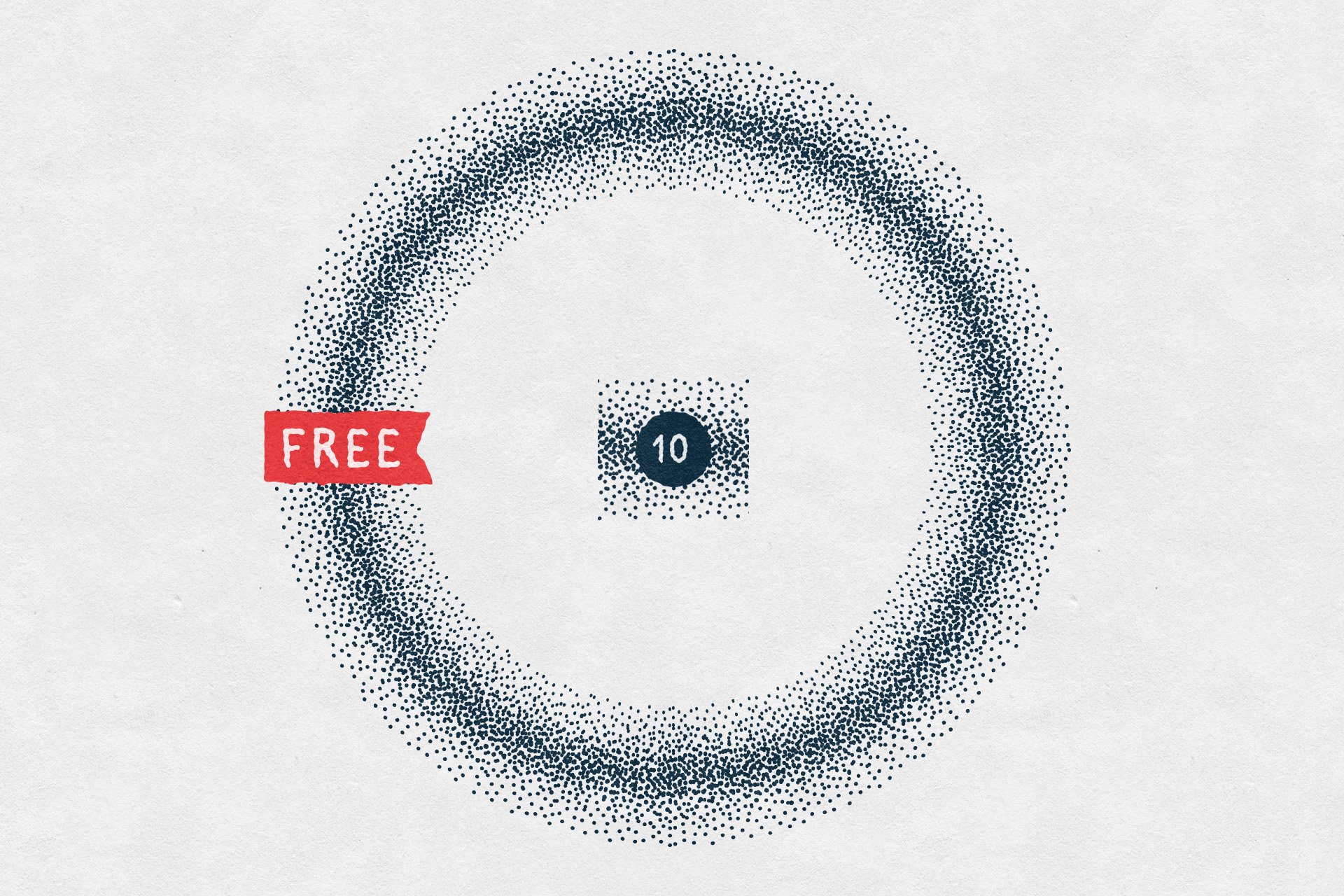 12个点画无缝AI笔刷套件