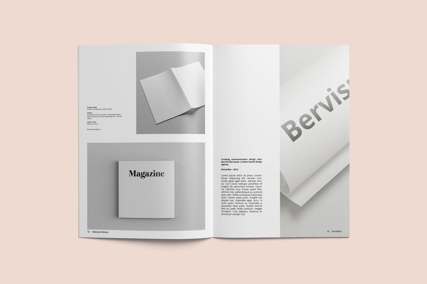 专业时尚品牌手册画册宣传册杂志设计模板