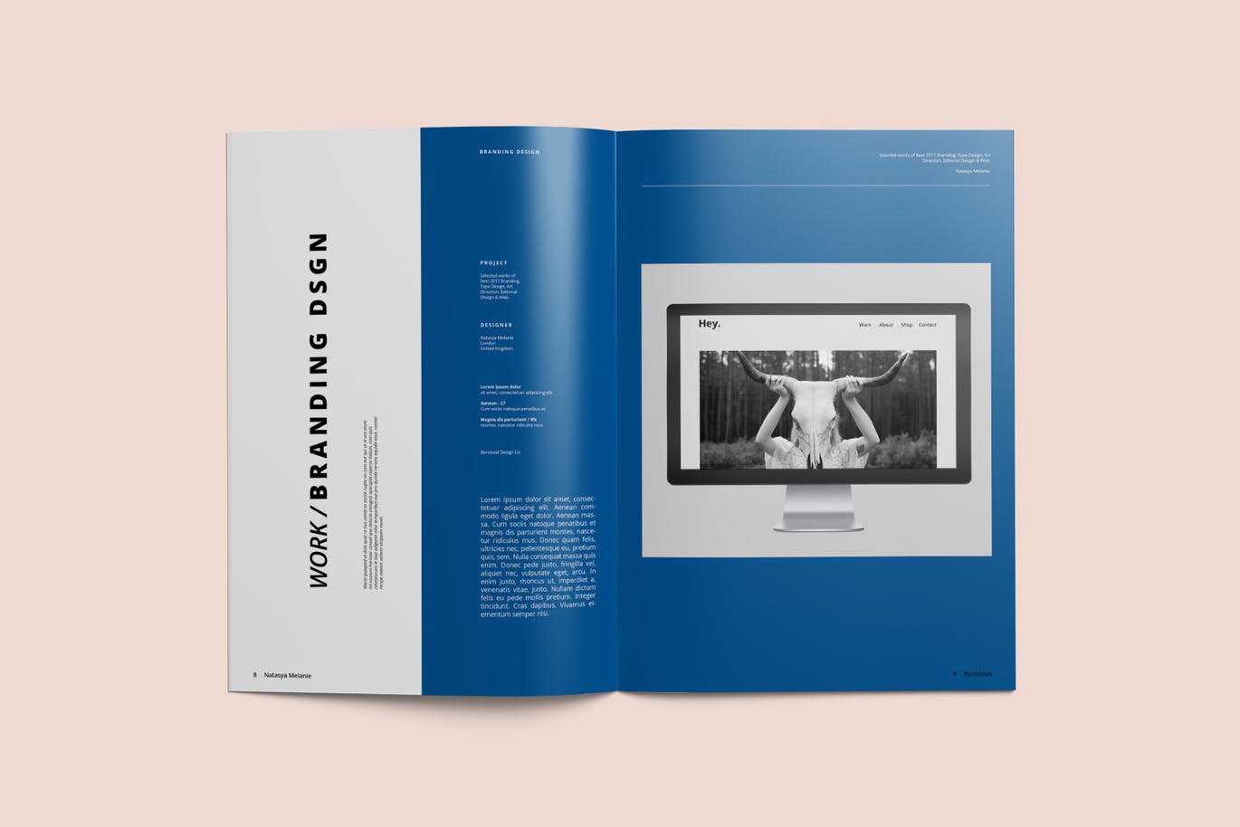 专业时尚品牌手册画册宣传册杂志设计模板