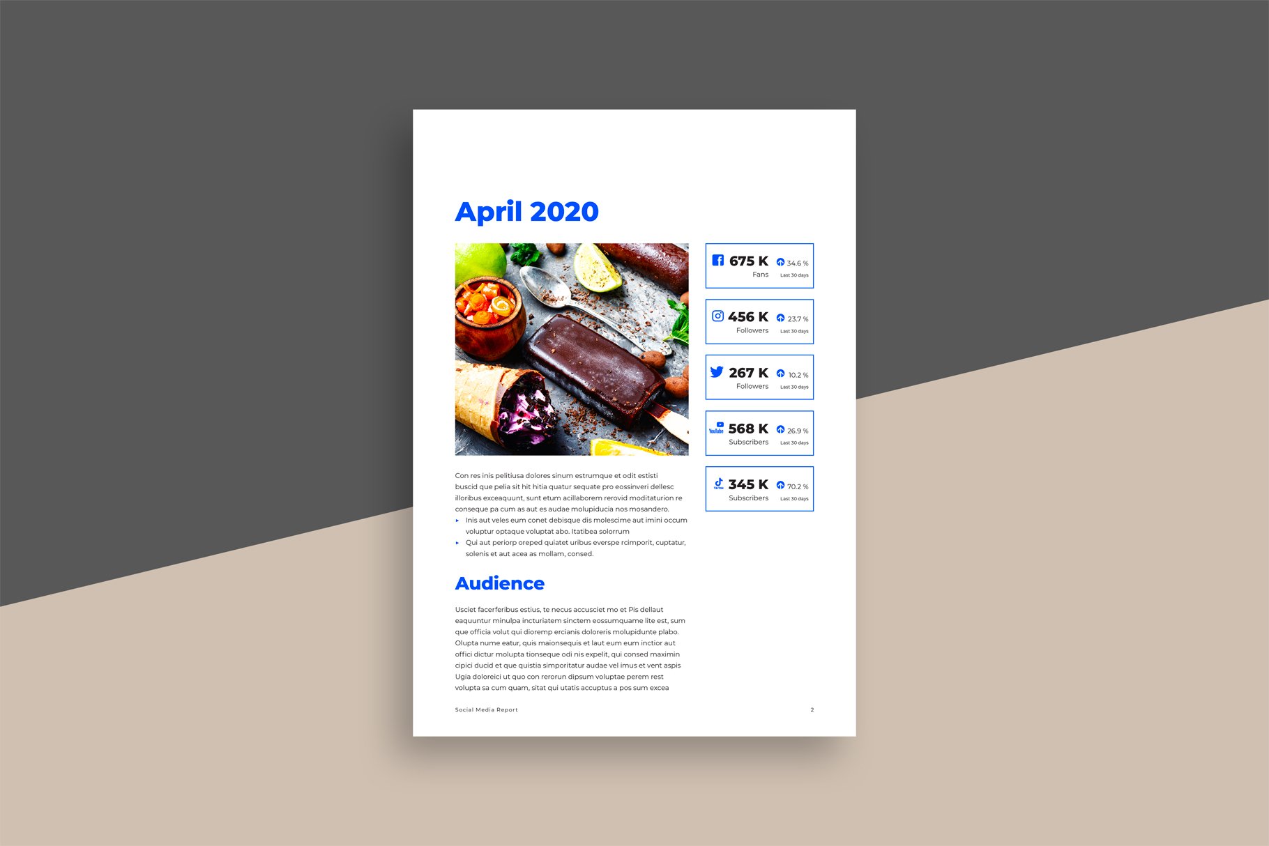 一套社交媒体营销方案报告排版模板素材