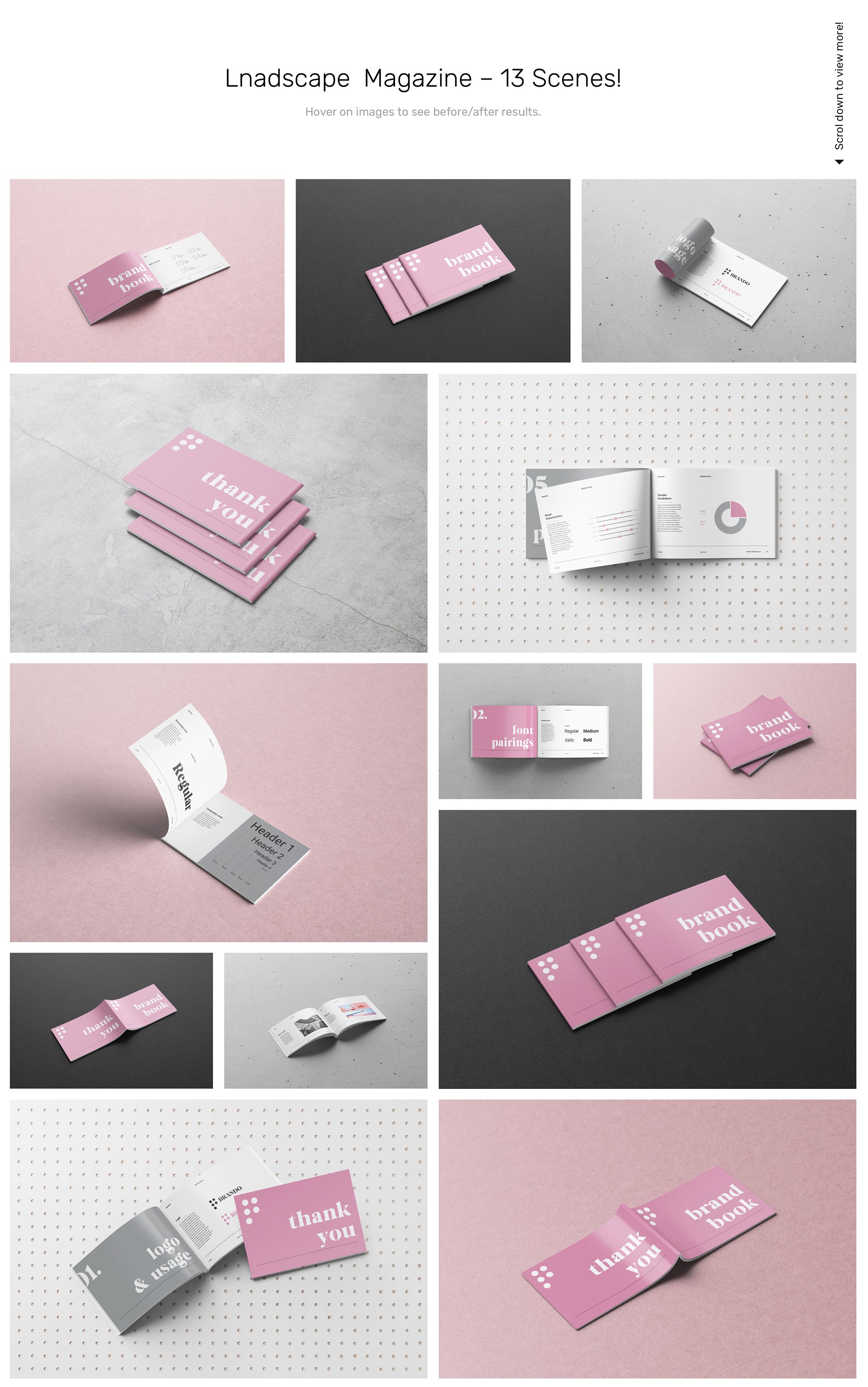 50+超全杂志效果图展示样机PSD素材打包下载