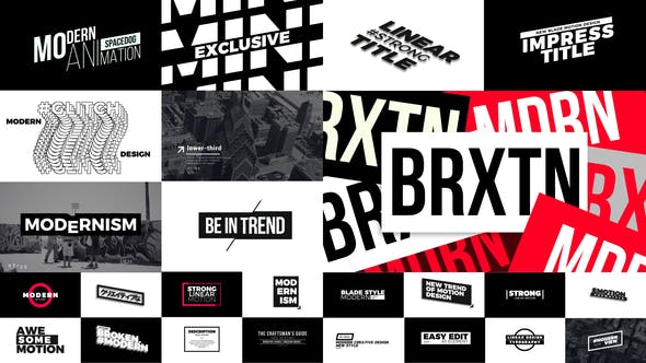 FCPX插件-25种摇滚逐帧卡顿风格文字大标题排版设计动画 The Blades Titles