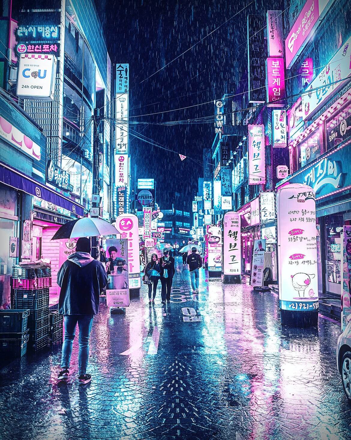 一套非常高级的数码朋克PS动作下载