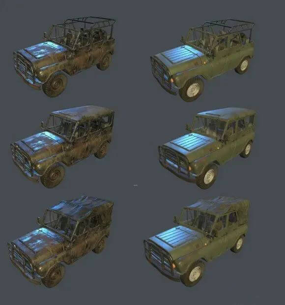 全套绝地求生3D模型合集（贴图），另外还有全套PSD海报高清原画