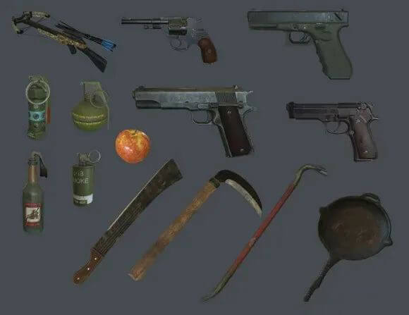 全套绝地求生3D模型合集（贴图），另外还有全套PSD海报高清原画