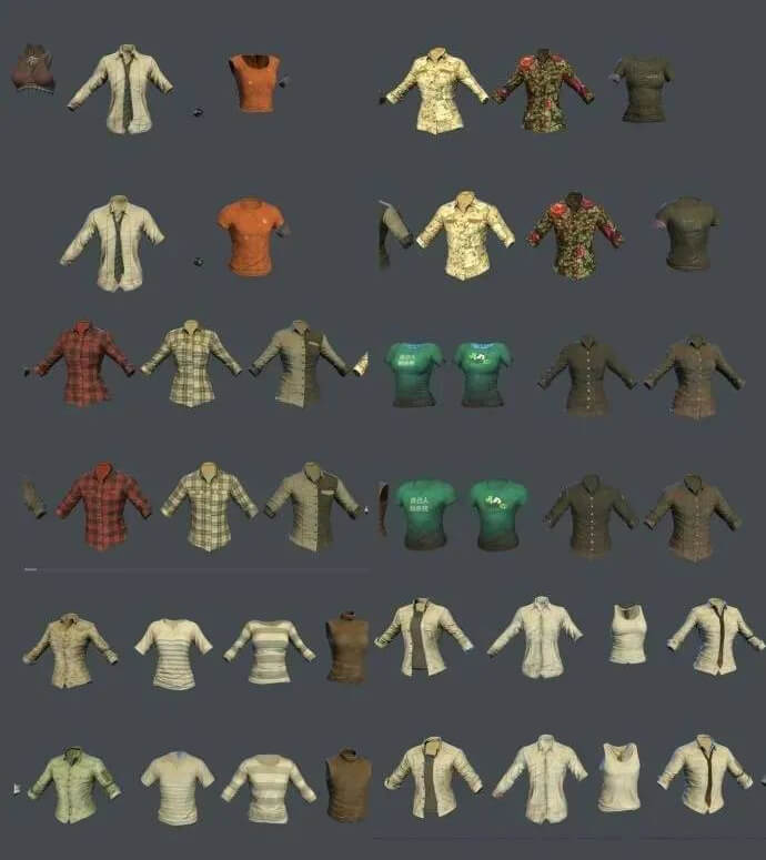 全套绝地求生3D模型合集（贴图），另外还有全套PSD海报高清原画