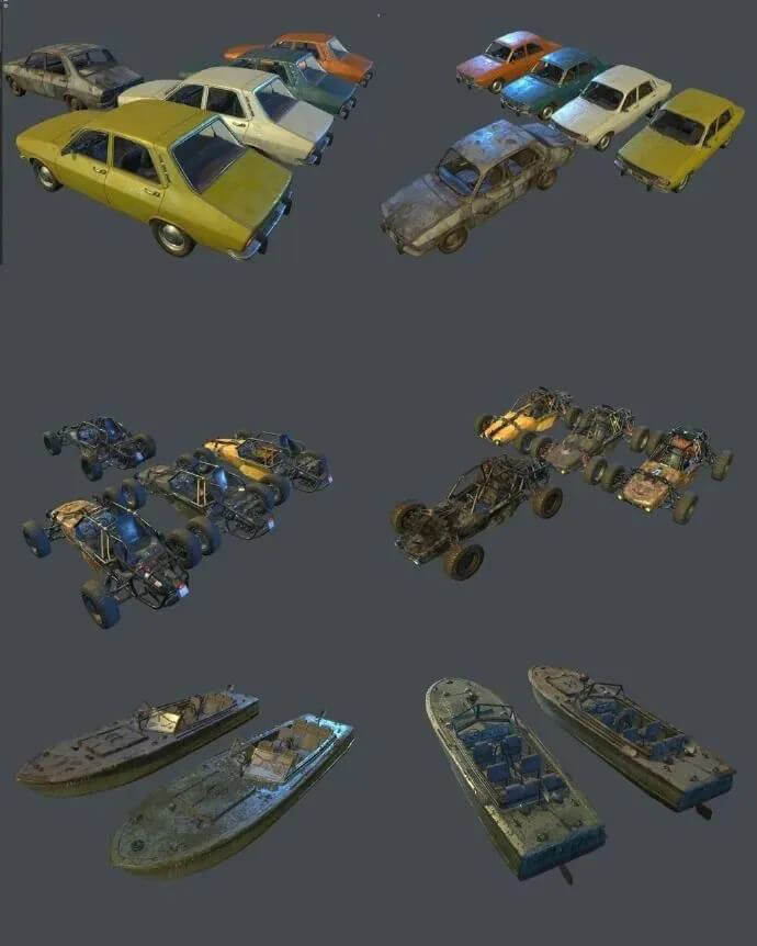 全套绝地求生3D模型合集（贴图），另外还有全套PSD海报高清原画