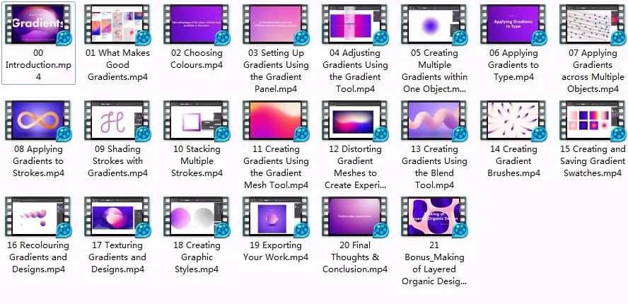 国外高质量AI渐变风格教程,让你熟练掌握AI渐变和颜色工具