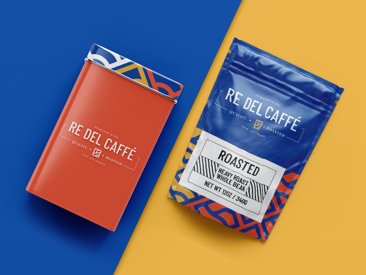 一套非常有质感的咖啡VI品牌设计样机PSD素材下载