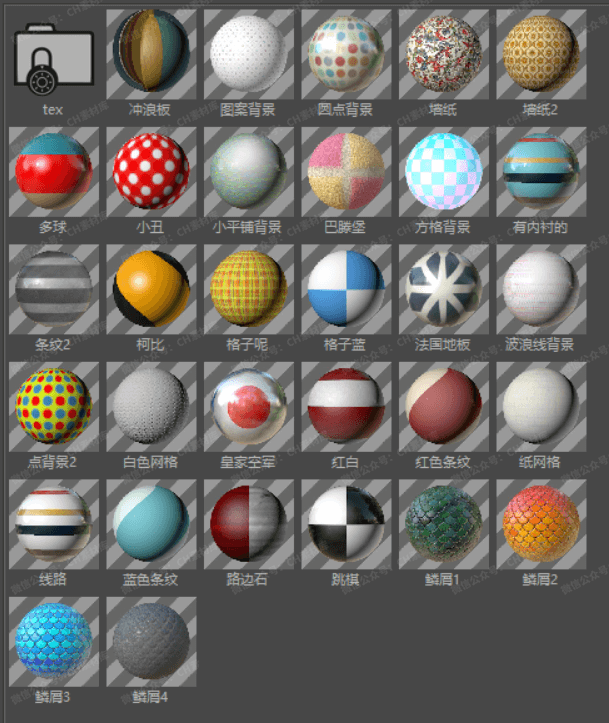 史诗级C4D中文材质库来了!C4D必备!