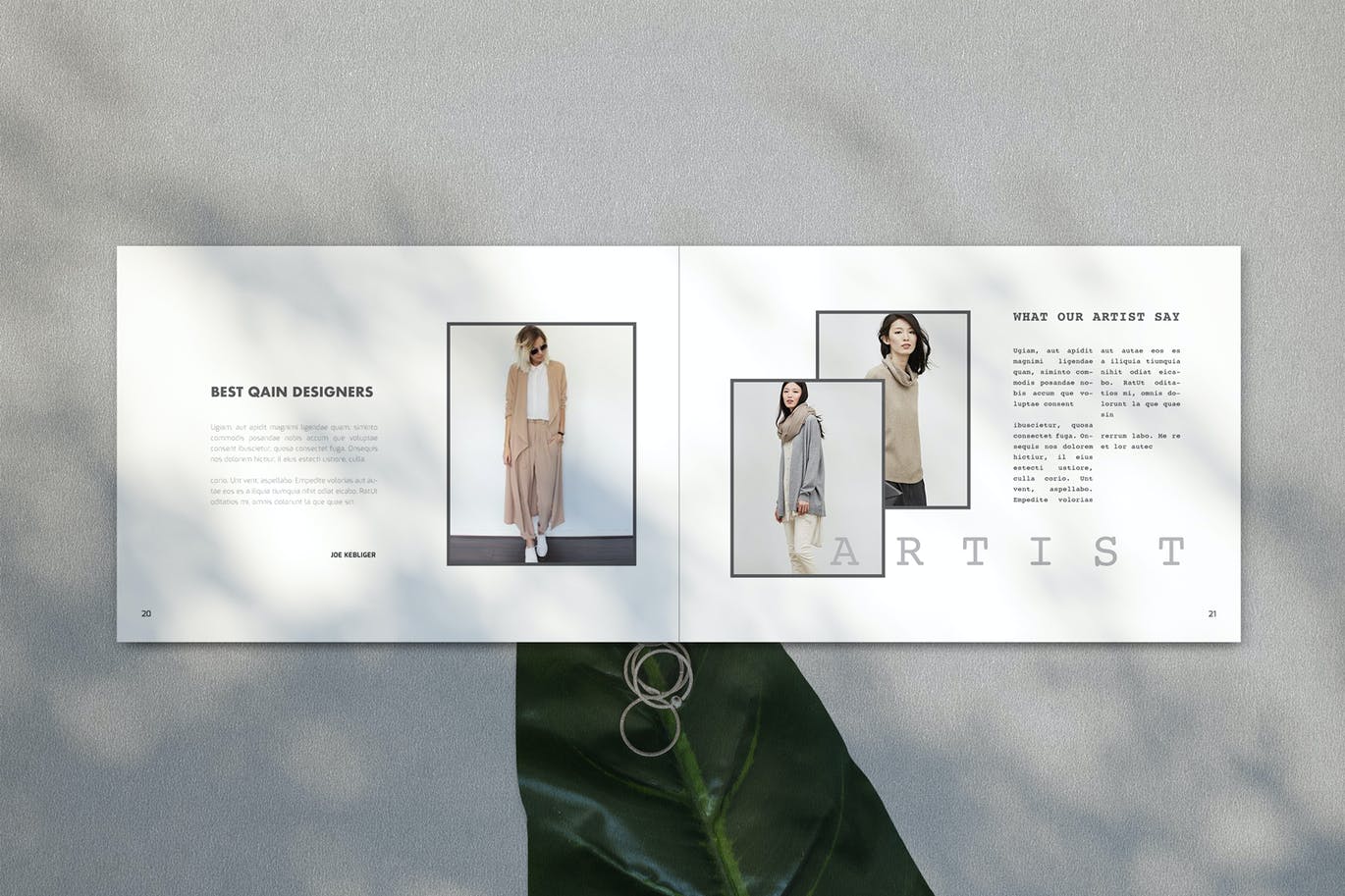 简约时尚高端多用途产品手册目录宣传册画册楼书杂志设计素材模板