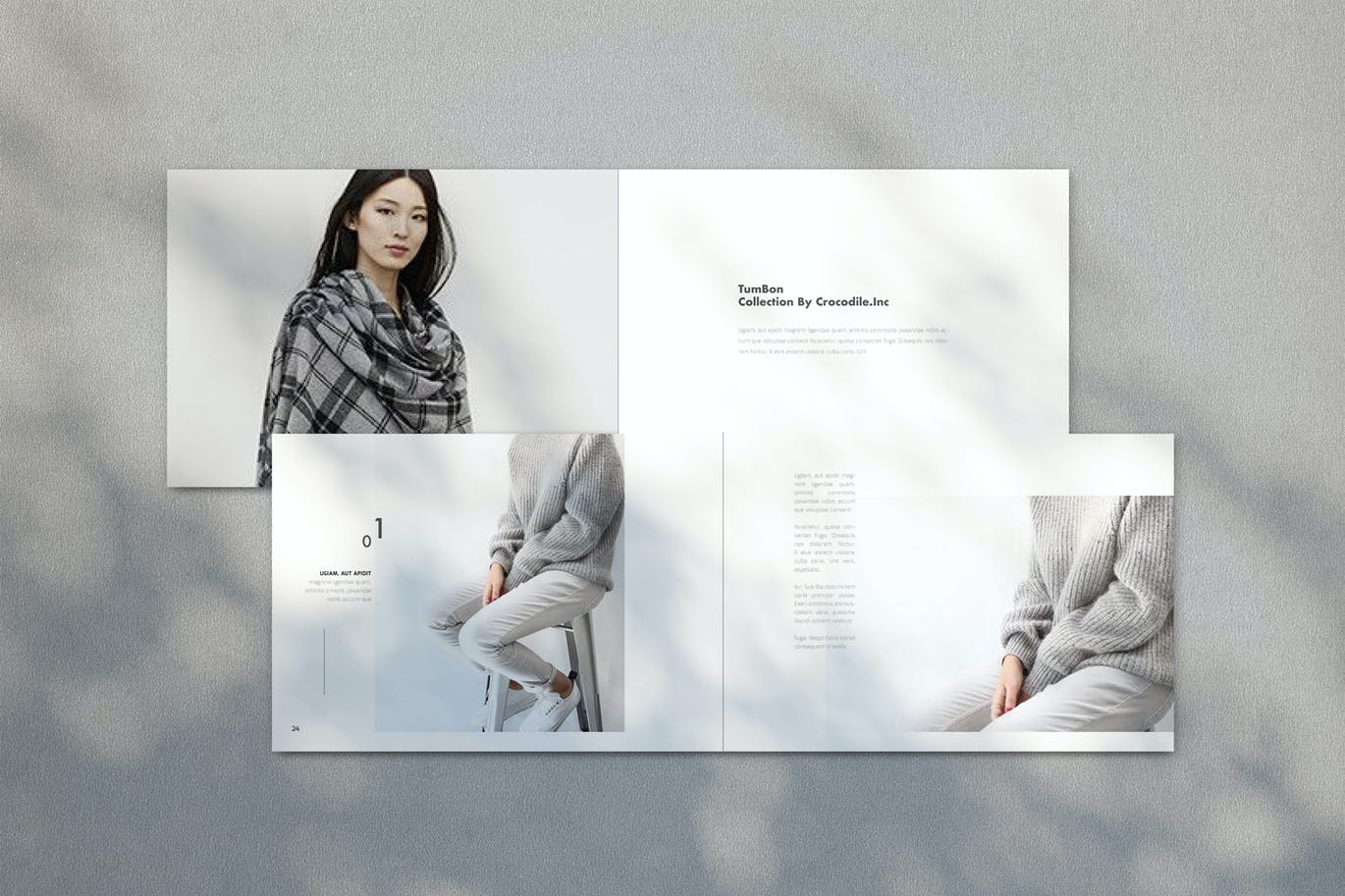 简约时尚高端多用途产品手册目录宣传册画册楼书杂志设计素材模板