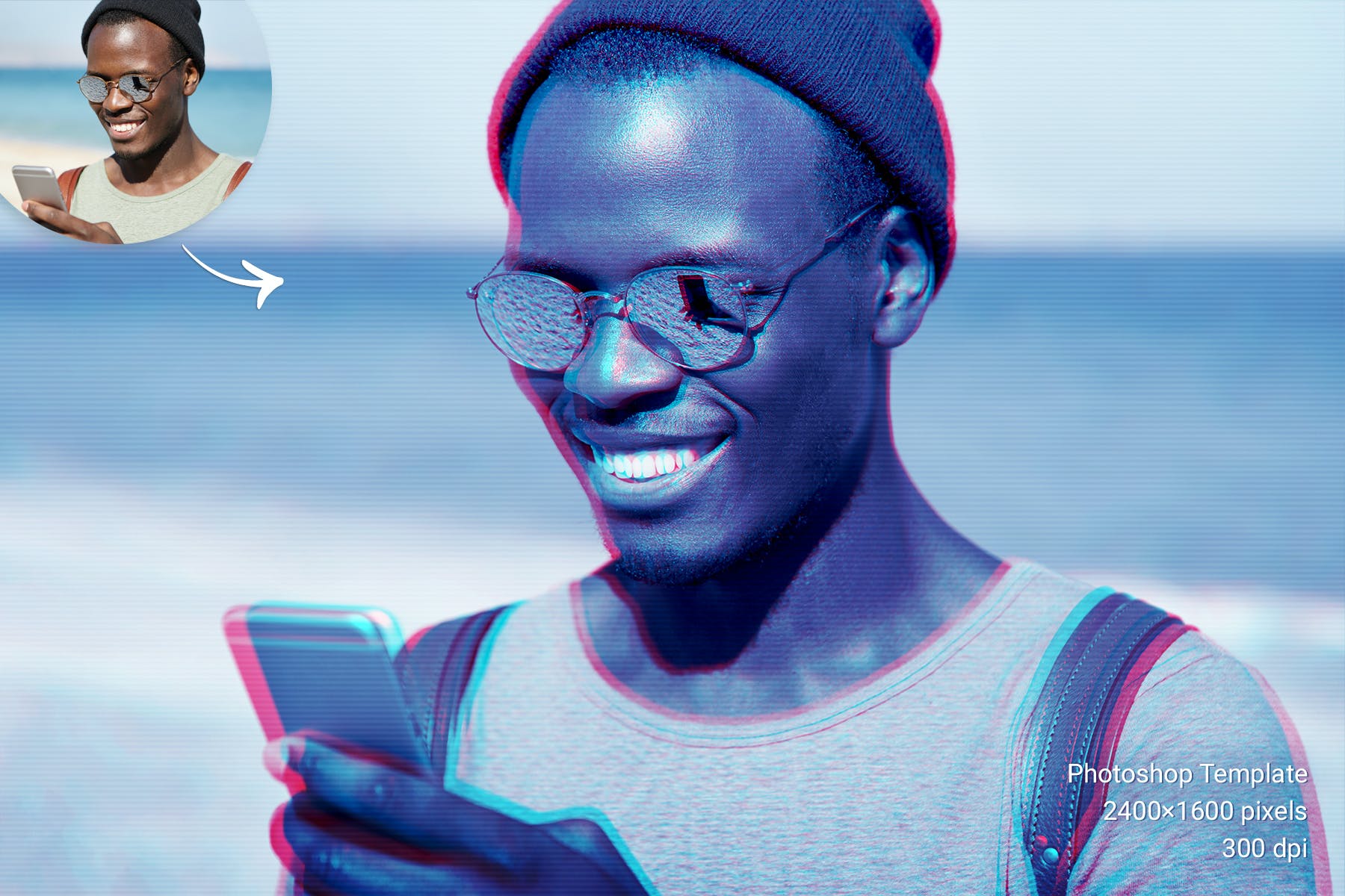 故障照片样机PSD模板素材下载