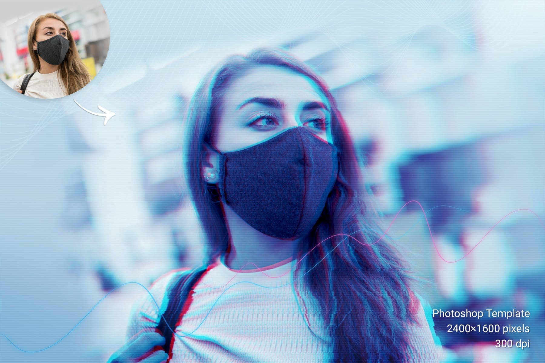 故障照片样机PSD模板素材下载