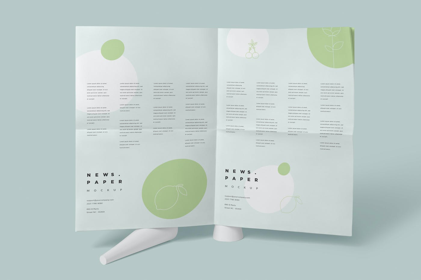 复古风格菜单报纸模型PSD素材样机下载