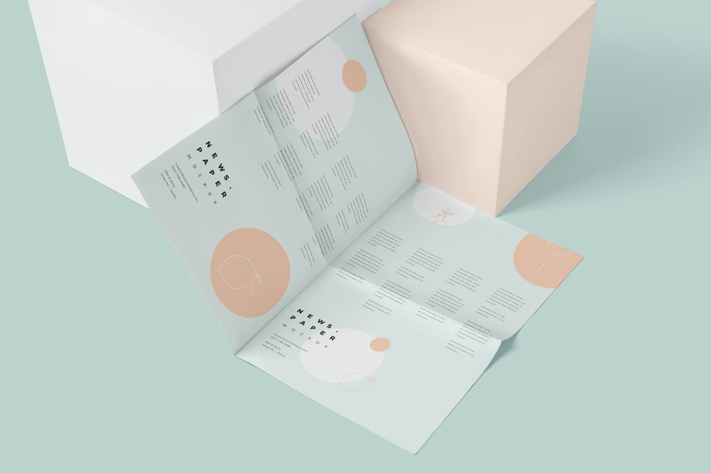 6个专业广告传单海报PSD样机素材模型