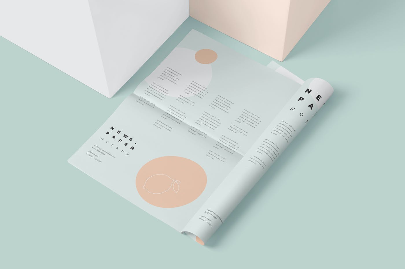 6个专业广告传单海报PSD样机素材模型