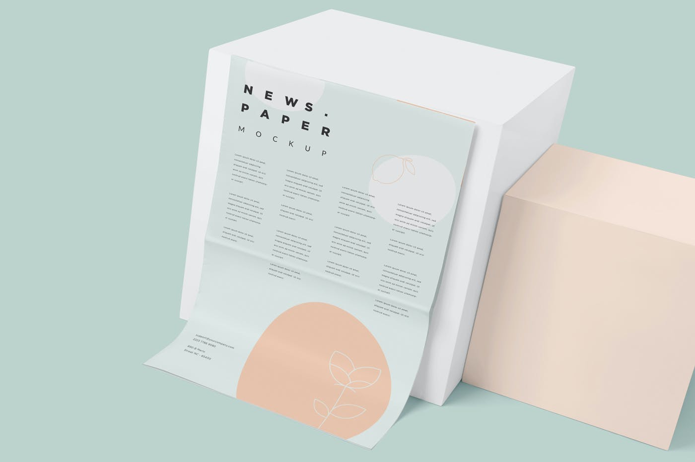 6个专业广告传单海报PSD样机素材模型