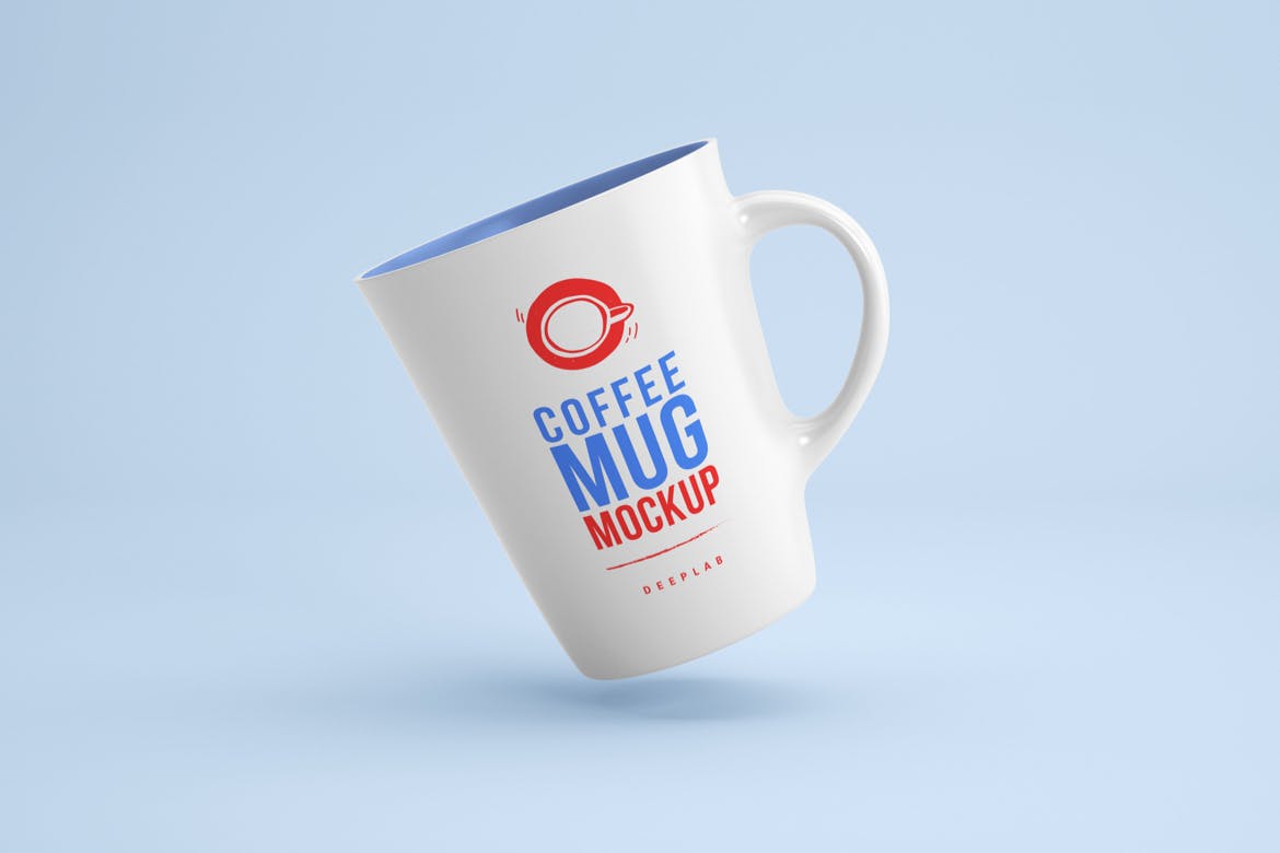 高品质咖啡杯马克杯设计VI样机展示模型PSD素材