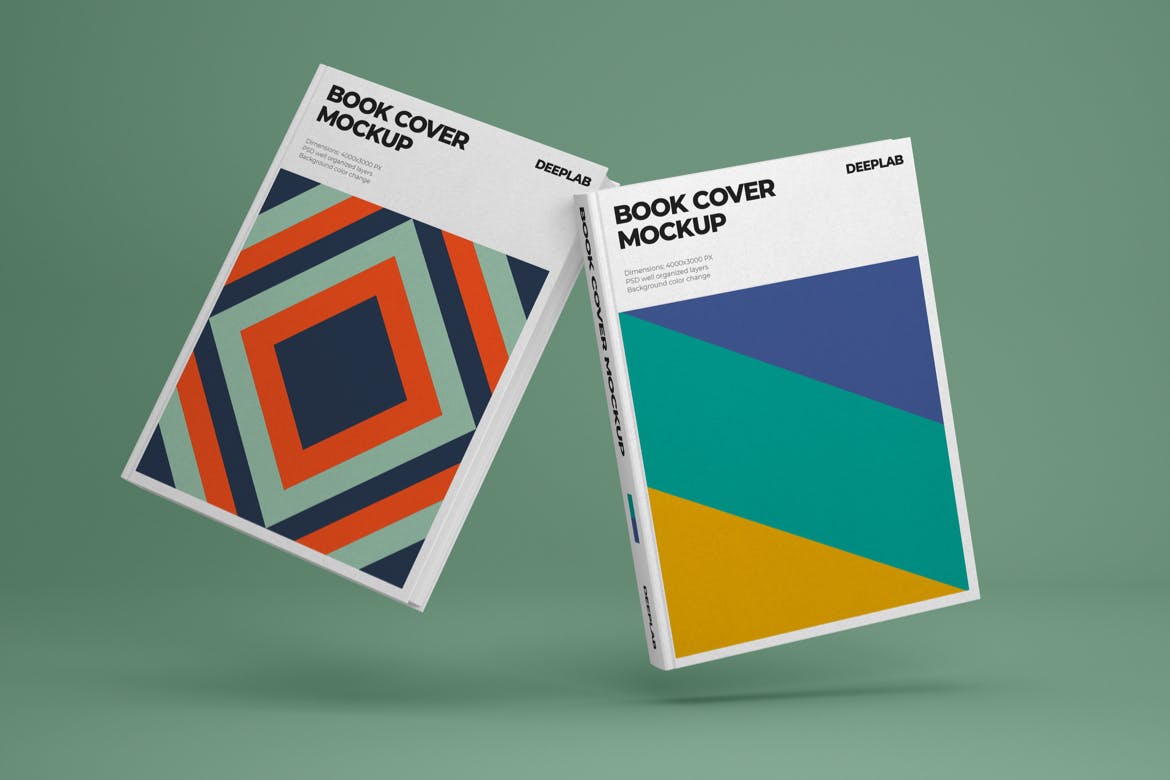 高品质精美书籍画册宣传册杂志VI设计样机展示PSD样机模型