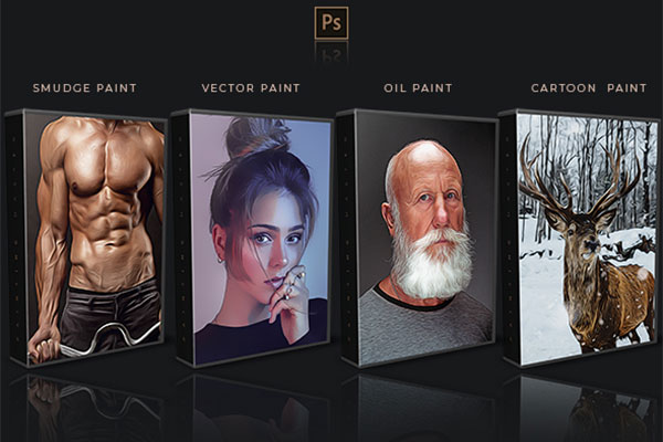 艺术绘画大师锐化效果PS动作下载