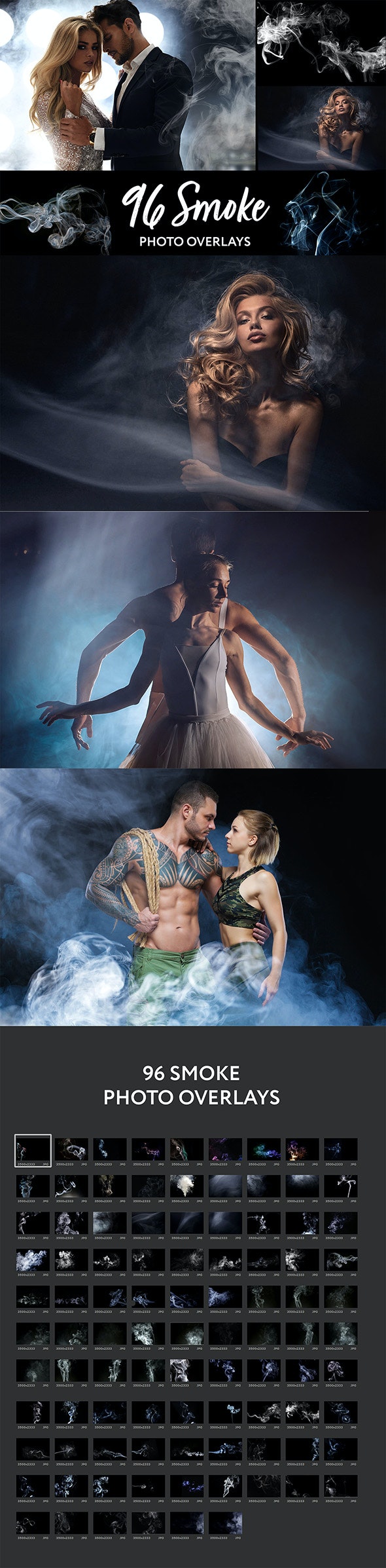96个逼真烟雾照片JPG图片素材